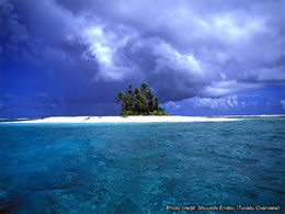 ツバル国首都フナフチ環礁バサファ島